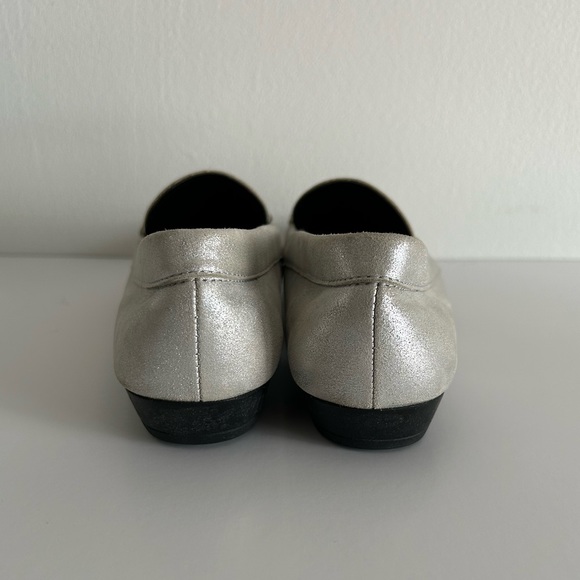 Salvatore Ferragamo | silver suede loafers - Picture 7 of 11